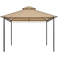 ABCCANOPY Gazebos for Patios 10x10 - Outdoor Steel Frame Gazebo for Lawn Backyard Garden Deck (Khaki)