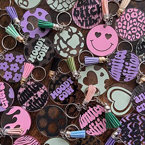 Ahijoy Matte Adhesive Vinyl Bundle 12"X12" Permanent Vinyl Sheets For Cricut Silhouette Cameo,24 Colors #TOP4