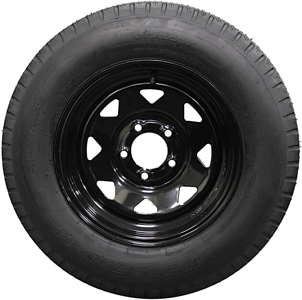 (Set of 2) Antego Tire and Wheel 205/75D14 Trailer Tire – Reinforced 6-Ply Design, 14.0-Inch Rim – Built for Long-Distance Hauling & Stability | A140554020096206ST20575D14-B2