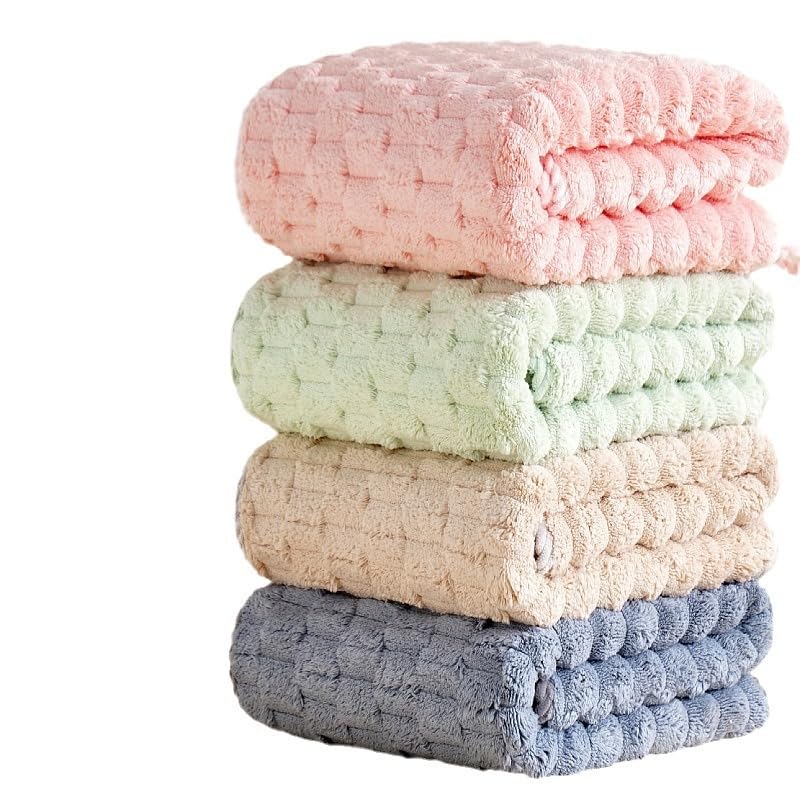 HomeCloud Microfiber Soft & Fuffy Bath Towel 400 GSM with Hanging Loop| 3X Softer Than Cotton Towels | Highly Absorbent| Perfect for Home, Pool & Gym | Set of 2 (1Bath(140x72cm), 1Face Towel(75x35cm) 3