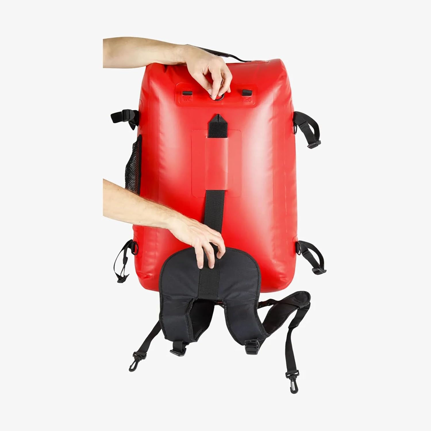 Mares Freediving Hydro Backpack Buoy - Durable Versatile Waterproof Floating Backpack with Two Flags, Safety Whistle, Flag Holder