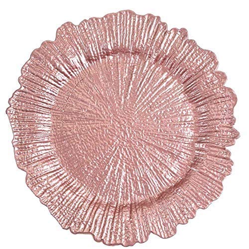 Platos cargadores rosa Tiger Chef pack x6 miniatura 1