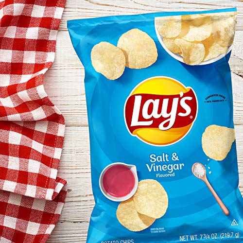 Lay's Potato Chips, Salt & Vinegar, 7.75 Oz #TOP2