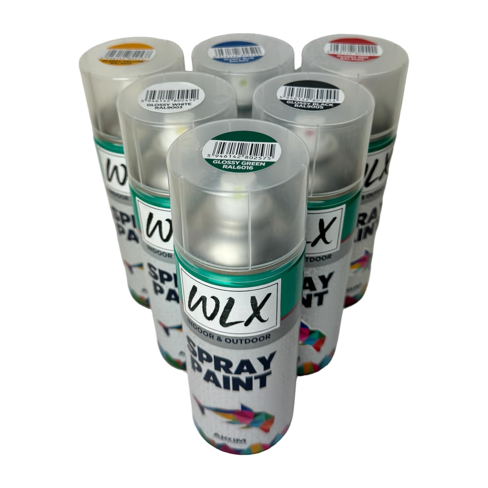WLX Farba w sprayu czarna matowa (zestaw 2 szt.) po 400 ml. Szybkoschnąca puszka w sprayu. Farba w sprayu, lakier w sprayu, lakier lakierowy, farba graffiti, puszka sprayu. Kolor RAL