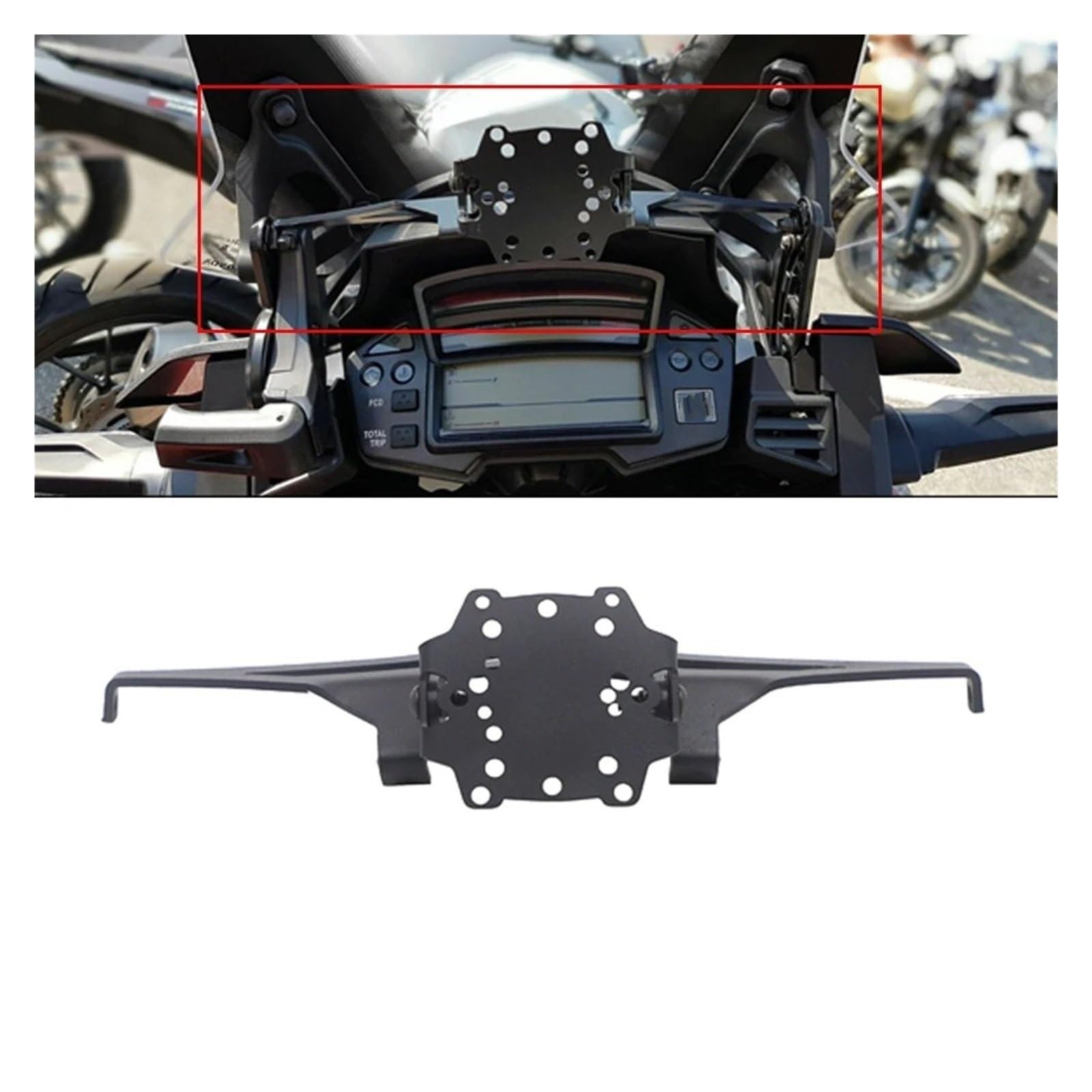 Supporto GPS Per Moto Per CROSSTOURER 1200 2016 Supporto Per Per Moto Per Piastra Navigazione GPS Per Telefono Cellulare(C)