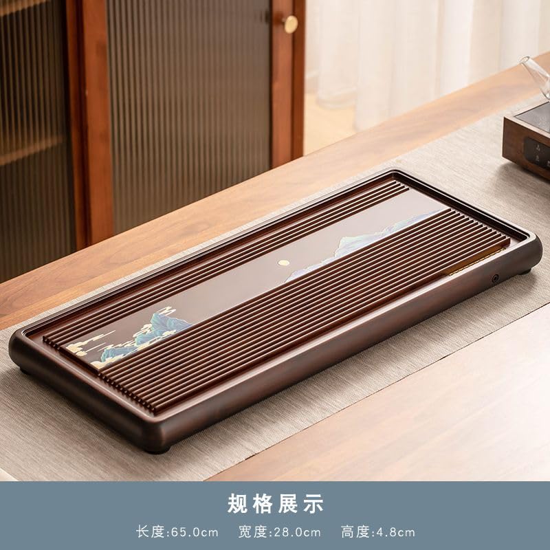 Mesa de té de madera maciza Wanli Jiangshan para evitar derrames de agua 5