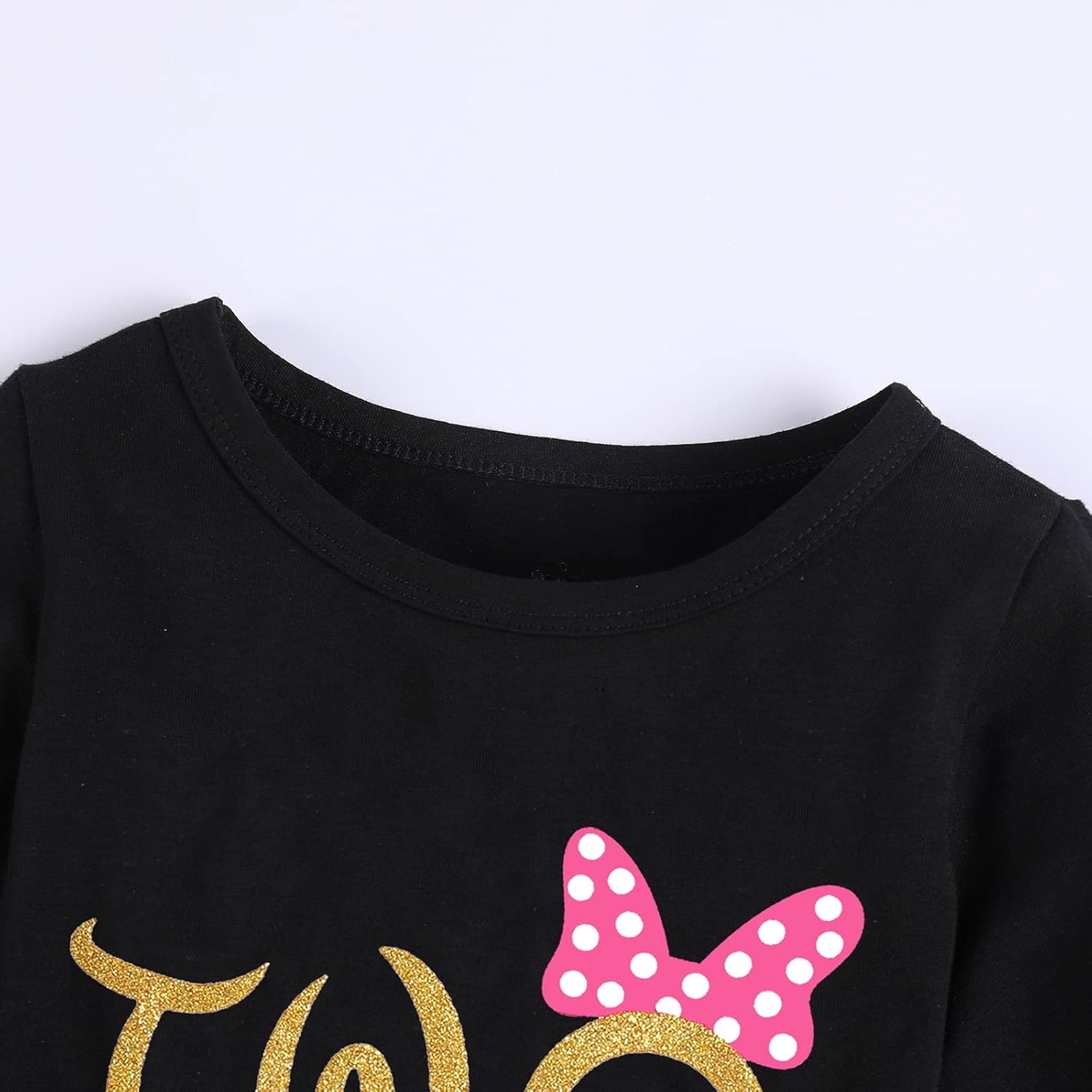 Baby Girl 1st 2nd 3rd Birthday Outfit Mouse Dress Polka Dots Tutu Skirt Cake Smash Long Sleeve Clothes for Photo Shoot - Image 5