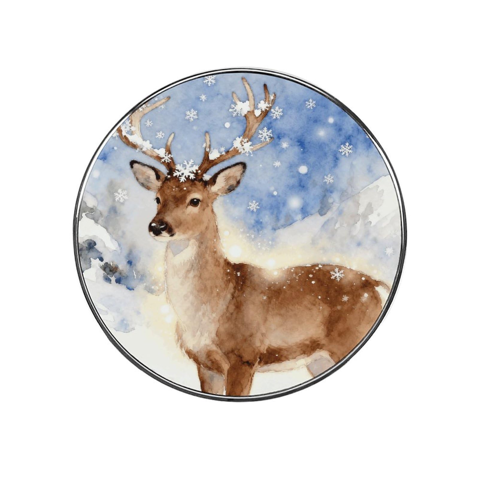 Little Elk Magnetic Refrigerator Sticker Glass Strong Fridge Sticker Cute Refrigerator Magnets for Kitchen Office Whiteboard Cabinet Decorative Magnets for Gift
