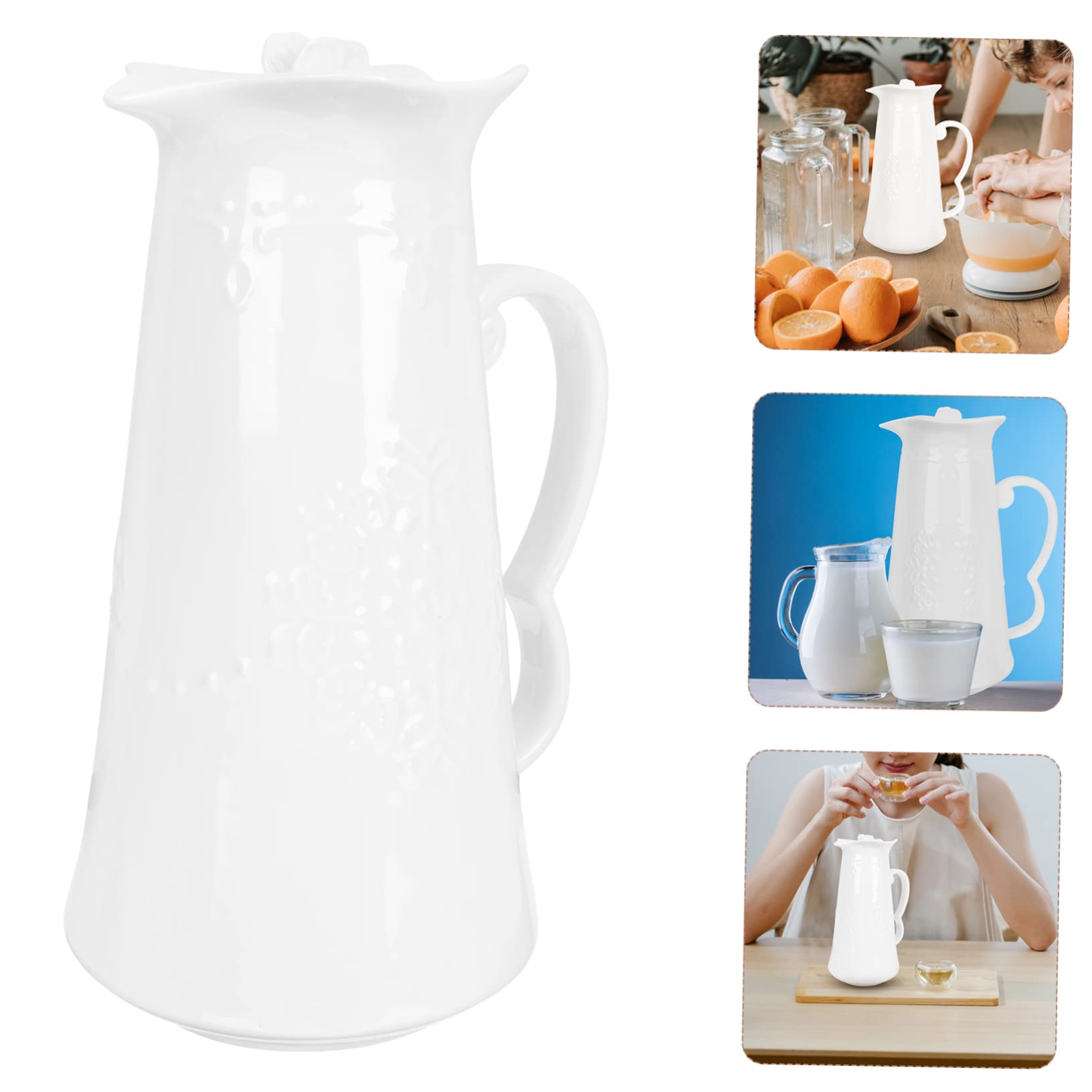 Wysokiej klasy dzbanek na napoje o pojemności 1300 ml, stylowy dzbanek na wodę o prostym wzornictwie na imprezy przy basenie w domu i rozrywkę - elegancki dozownik wściekłości