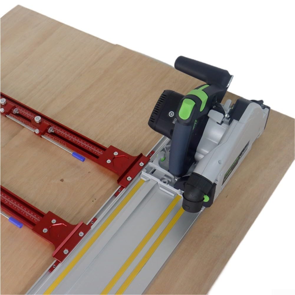 Riel de guía de 600 mm para sierra de oruga, pista de corte recta extruida de aluminio para sierra circular, compatible con XPS01/XPS02/SP6000j/TS55