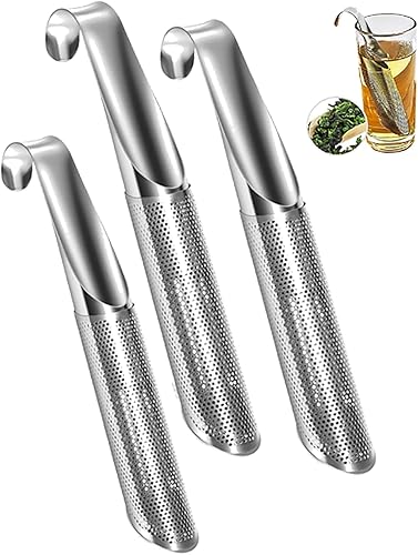Coladores de té para té suelto, difusor de té de acero inoxidable mejorado, infusores de té de malla extrafina para té suelto, infusor de té de