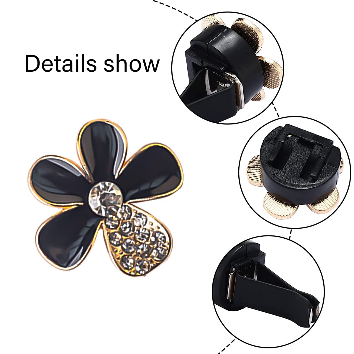 8 Désodorisants à Clip En Forme De Marguerite - Diffuseur De Voiture Avec 2 Paquets De