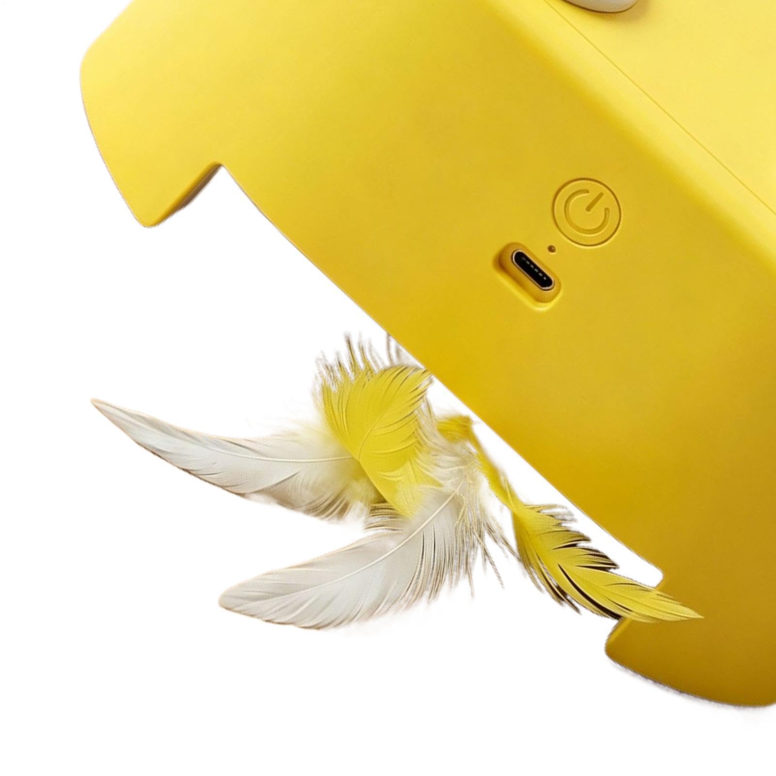 Interaktywne zabawki dla kota Automatyczna Gra Obrotowa z Piórami dla
