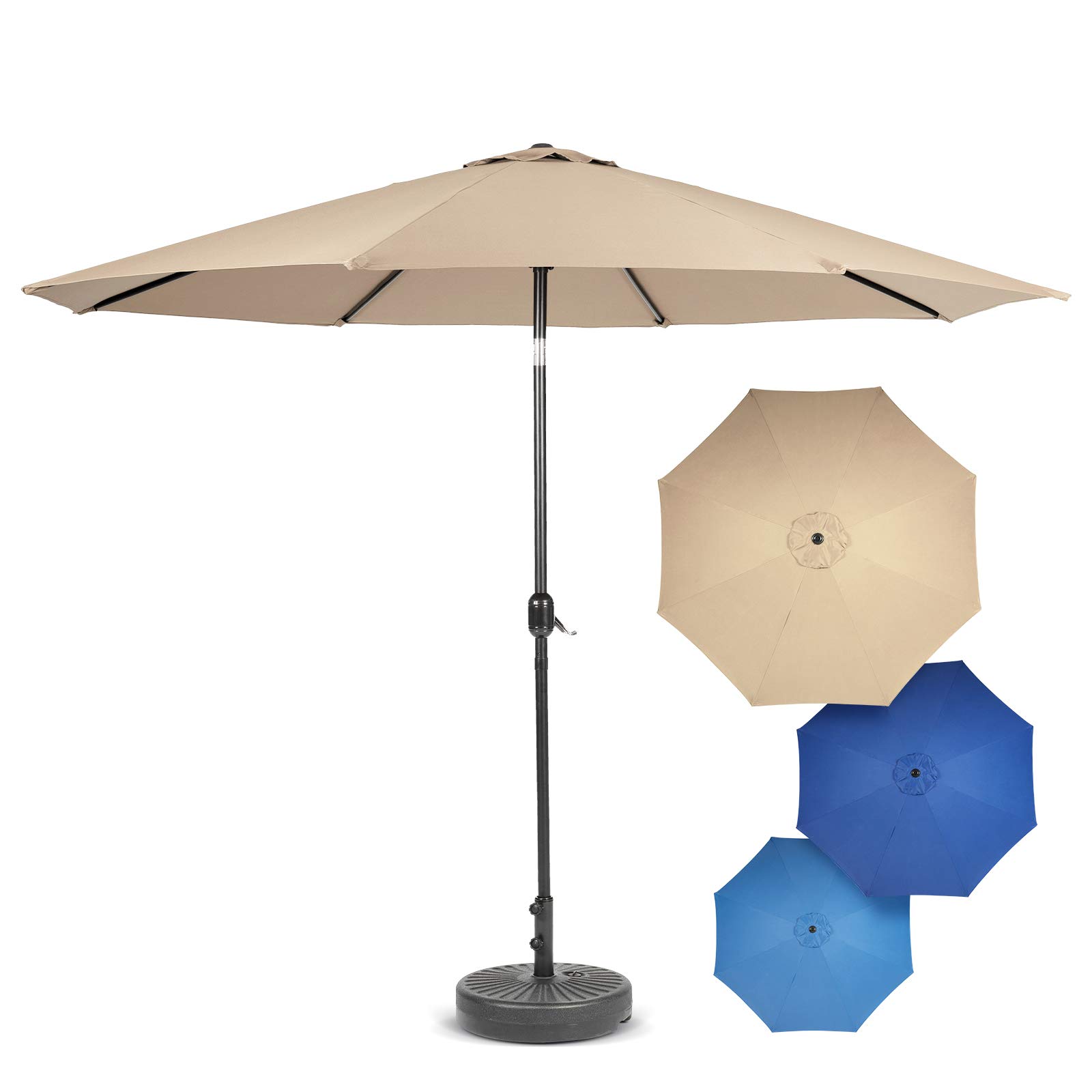 Buy SUNCROWN Patio Umbrella Outdoor Table Market Umbrellas With Push