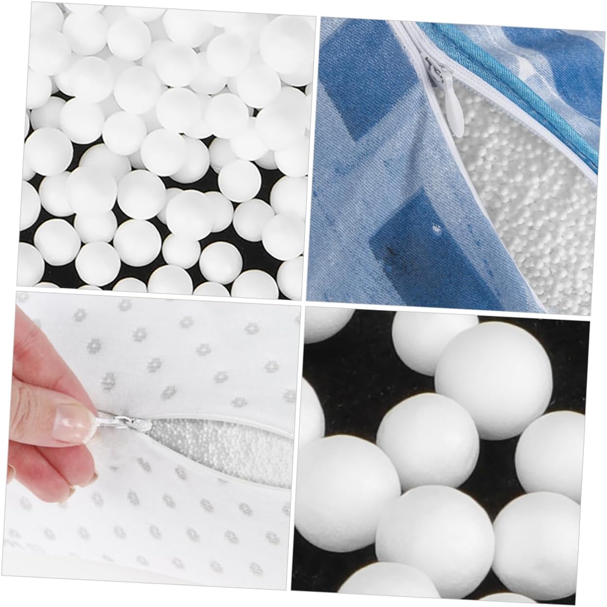 Toyvian 1bag Bean Bag Filler Beads Sofa Foam Particles Filling for Bean Bag Chairs Couch Cushion Foam Refill