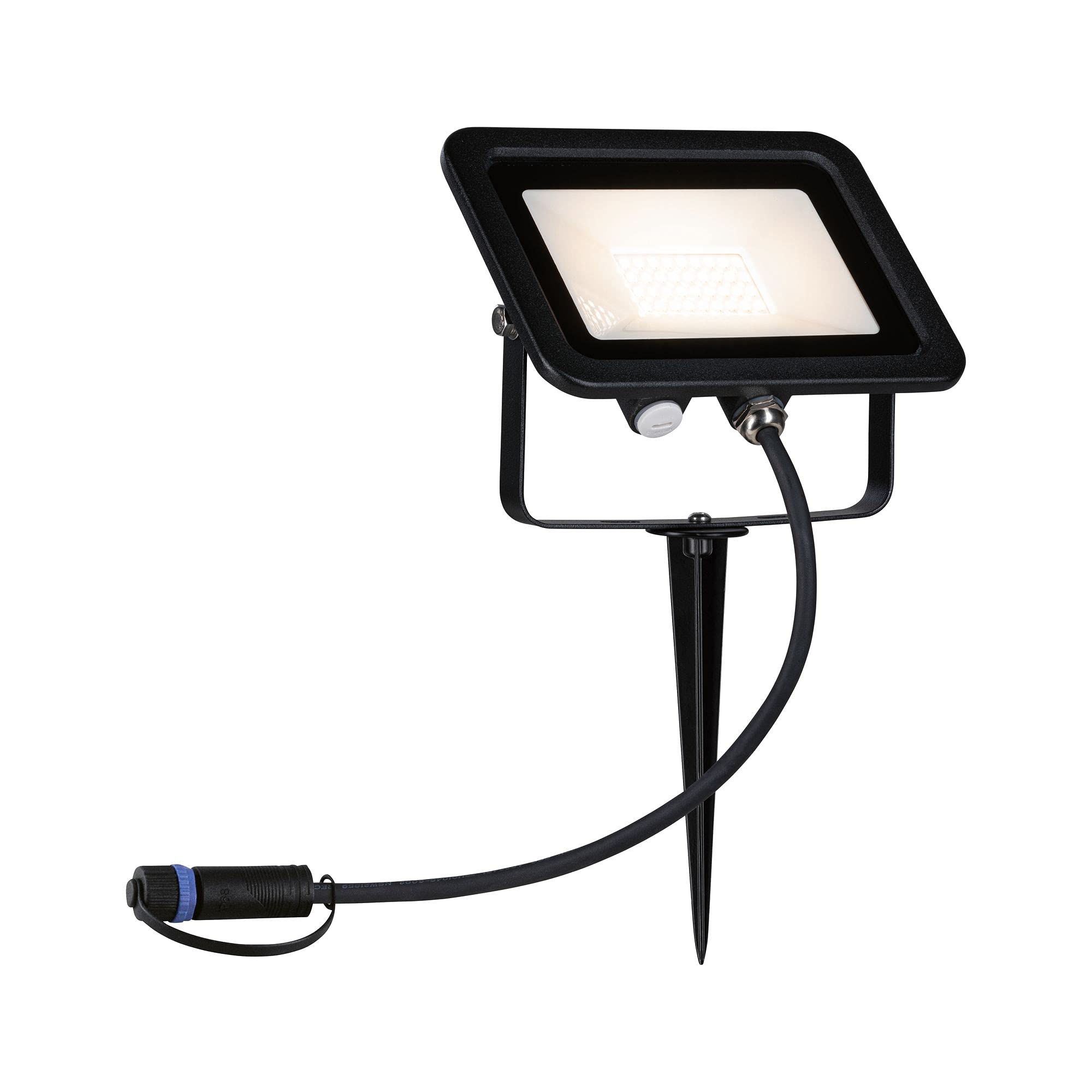 Paulmann Plug & Shine LED Außenleuchte Gartenstrahler Fluter IP65 Warmweiß 15,5 Watt Schwarz Aluminium 3000 K