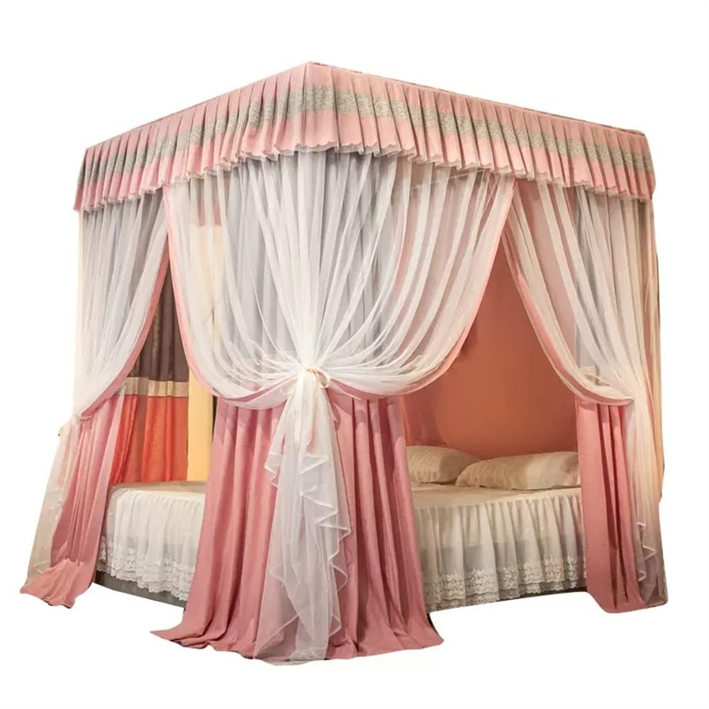 Betthimmel Doppelbetthimmel für Schlafzimmer, dekorativer Bettvorhang für Schlafzimmer - Verdunkelung und Staubdicht, Moskitonetz für Einzel- und Doppelbetten (Farbe: Stil 9, Größe: 2 x 2,2