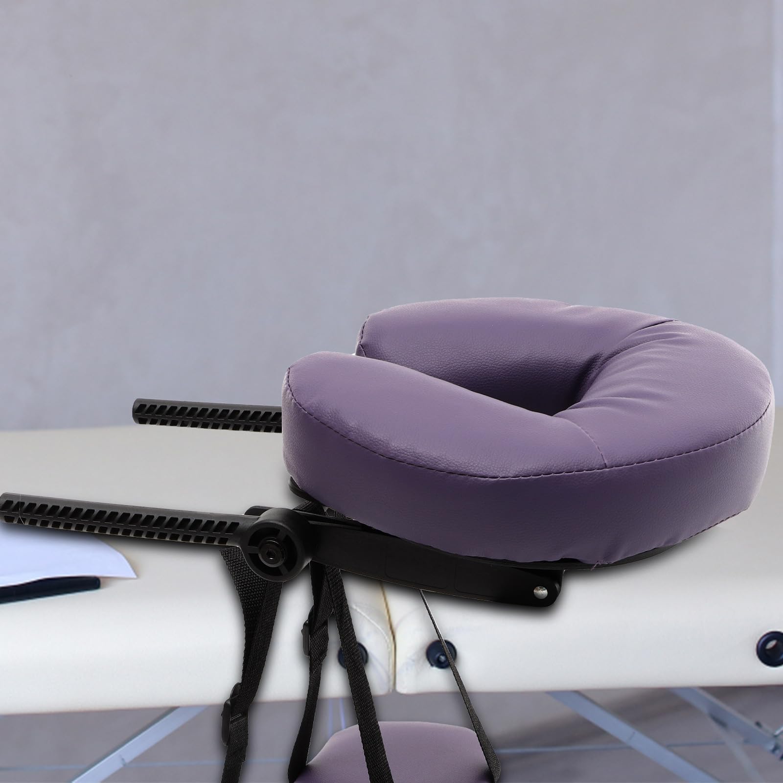 LIFKOME Cuscino Pelle a Lettino Massaggio Poggiatesta per U in Ergonomico e Forma di Pu Traspirante Amica della Pelle per Spa e Lettini Estetici