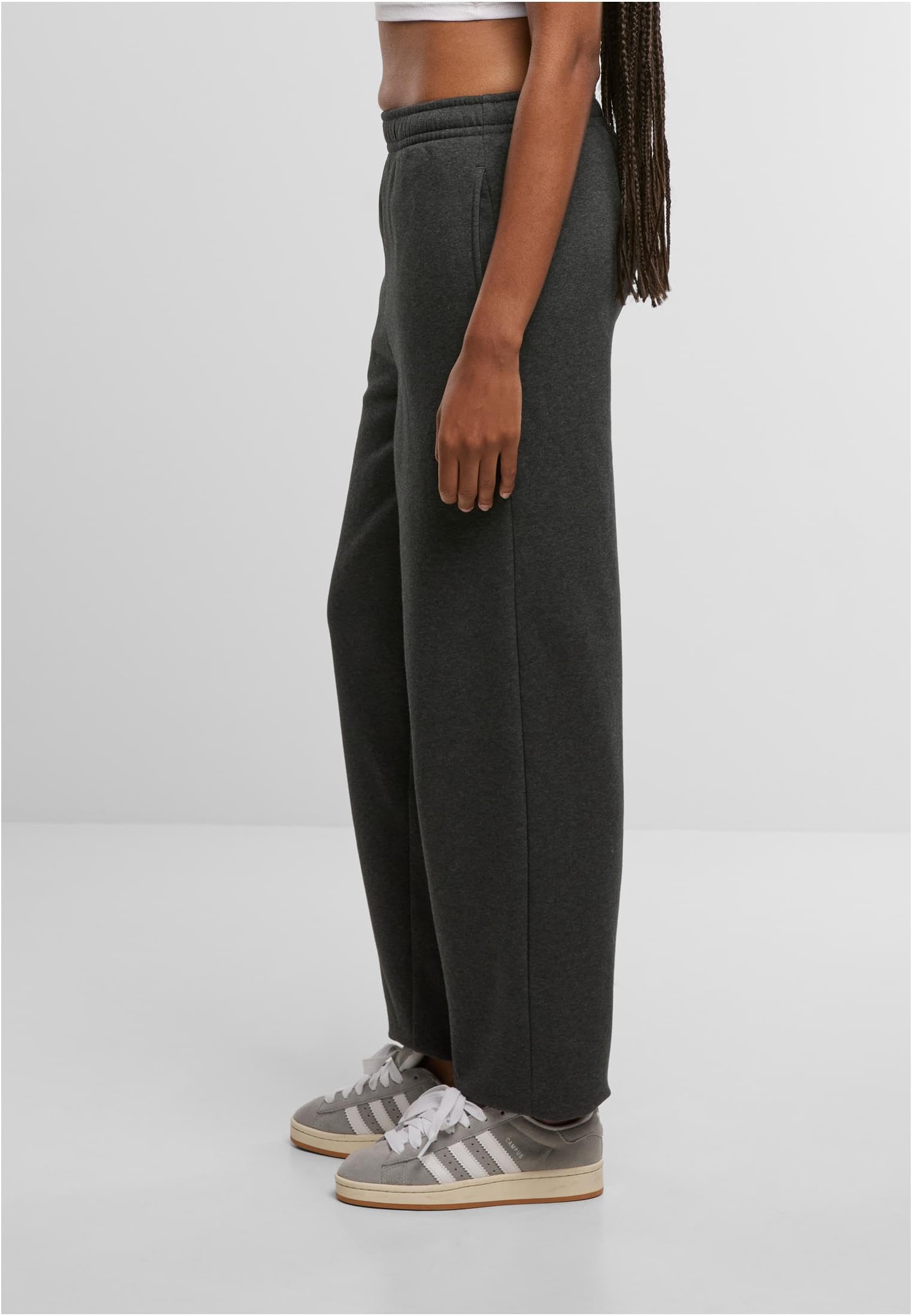 Urban Classics Damska bluza z kapturem Fluffy – miękka bluza z kapturem z kieszenią typu kangur, czarna, oversized fit, przytulna bluza z kapturem na co dzień i w czasie wolnym