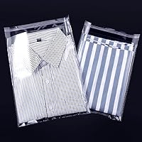 Vista 6 de Keoferlo Bolsas de celofán autoadhesivas de 10 x 14 pulgadas, bolsas de plástico transparente de polietileno transparente para envolver ropa