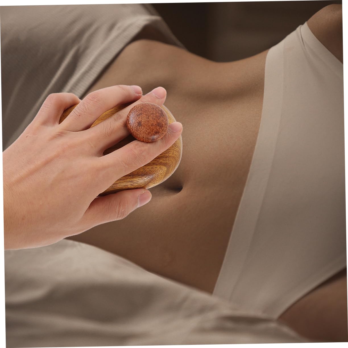 Cepillo De Masaje De Sándalo Cepillo Para La Fascia Del Cuero Cabelludo Para El Cabello Masajeador Peine Pequeño Peine De Madera Natural 2 piezas x 4