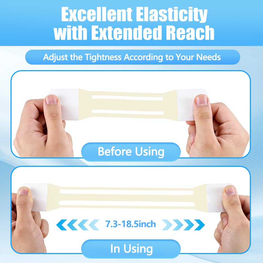 Neck Lift Tape Invisible Behind Neck – 20 PCS+4 Strips, Reusable Durable Waterproof Neck Wrinkle Patches, Invisible Lifting Neck Strips for Double Chin, Jowls & Wrinkles, Instant Face & Neck Lift