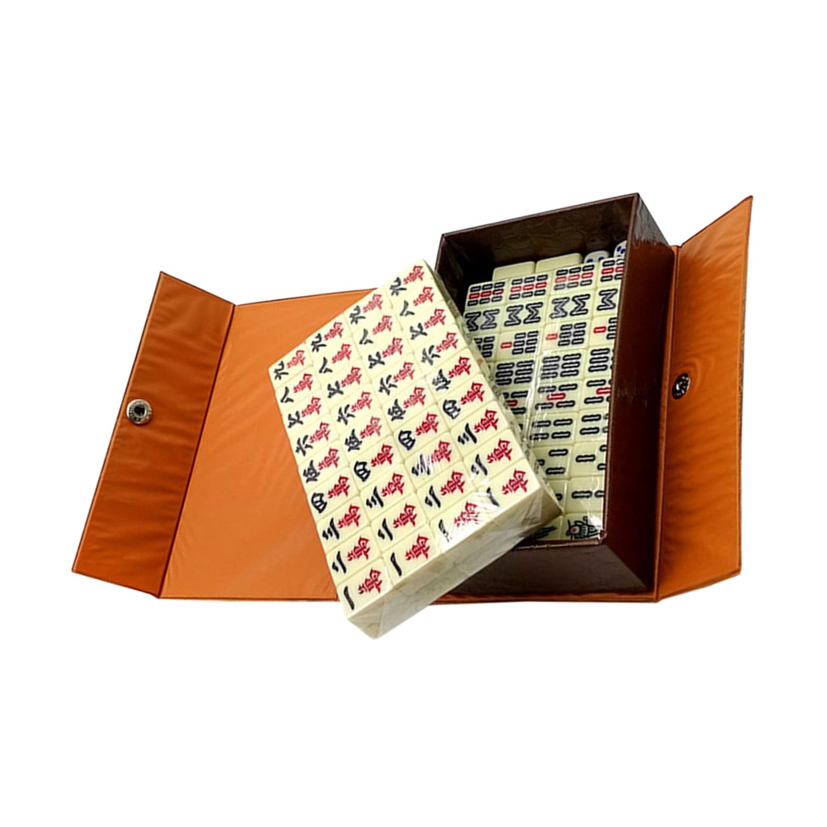 Tragbares Mahjong Satz für Zuhause und Zug aus Acryl mit Würfeln