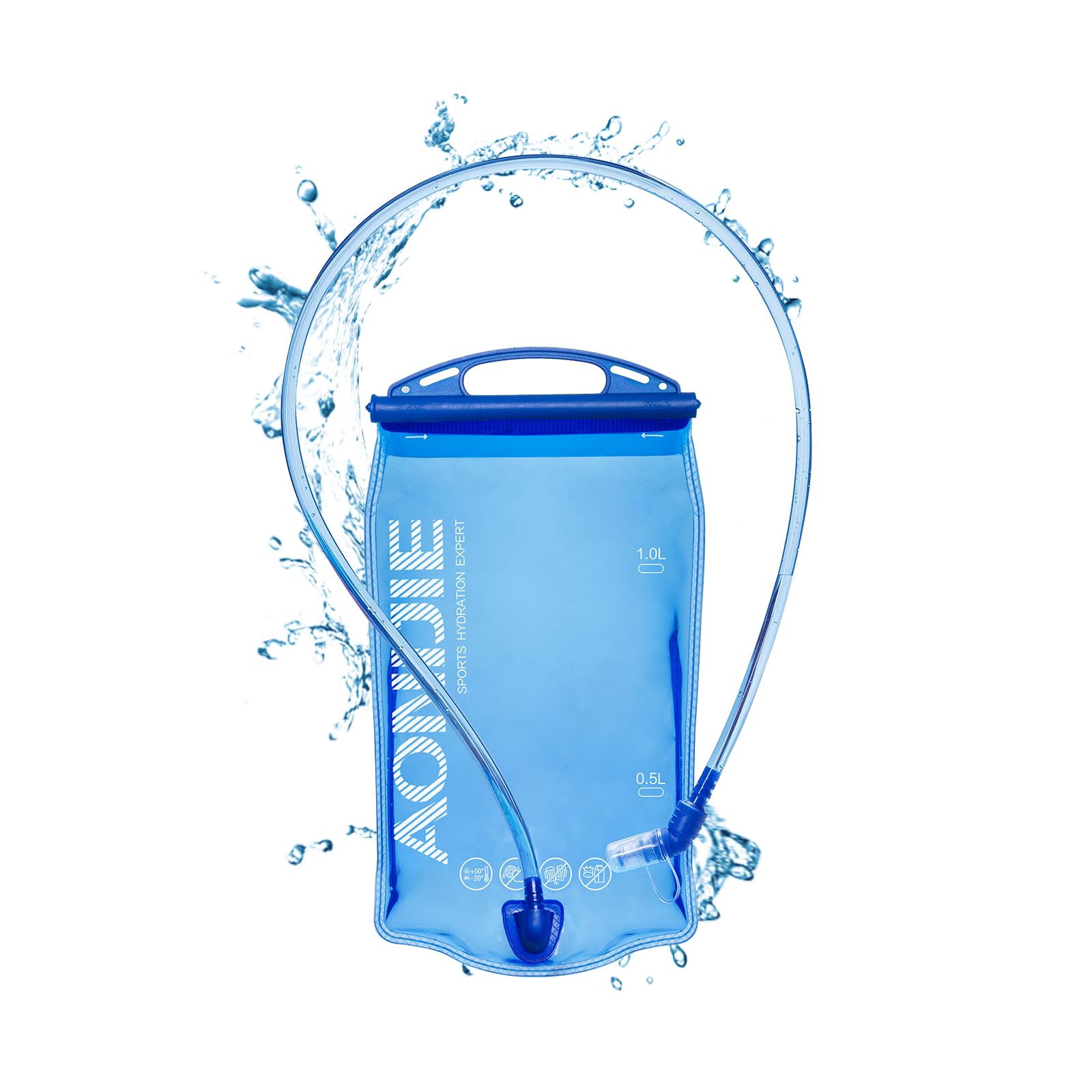 AONIJIE 1L/1.5L/2L/3L Hydration Water Bladder, Wide Opening Water Reservoir