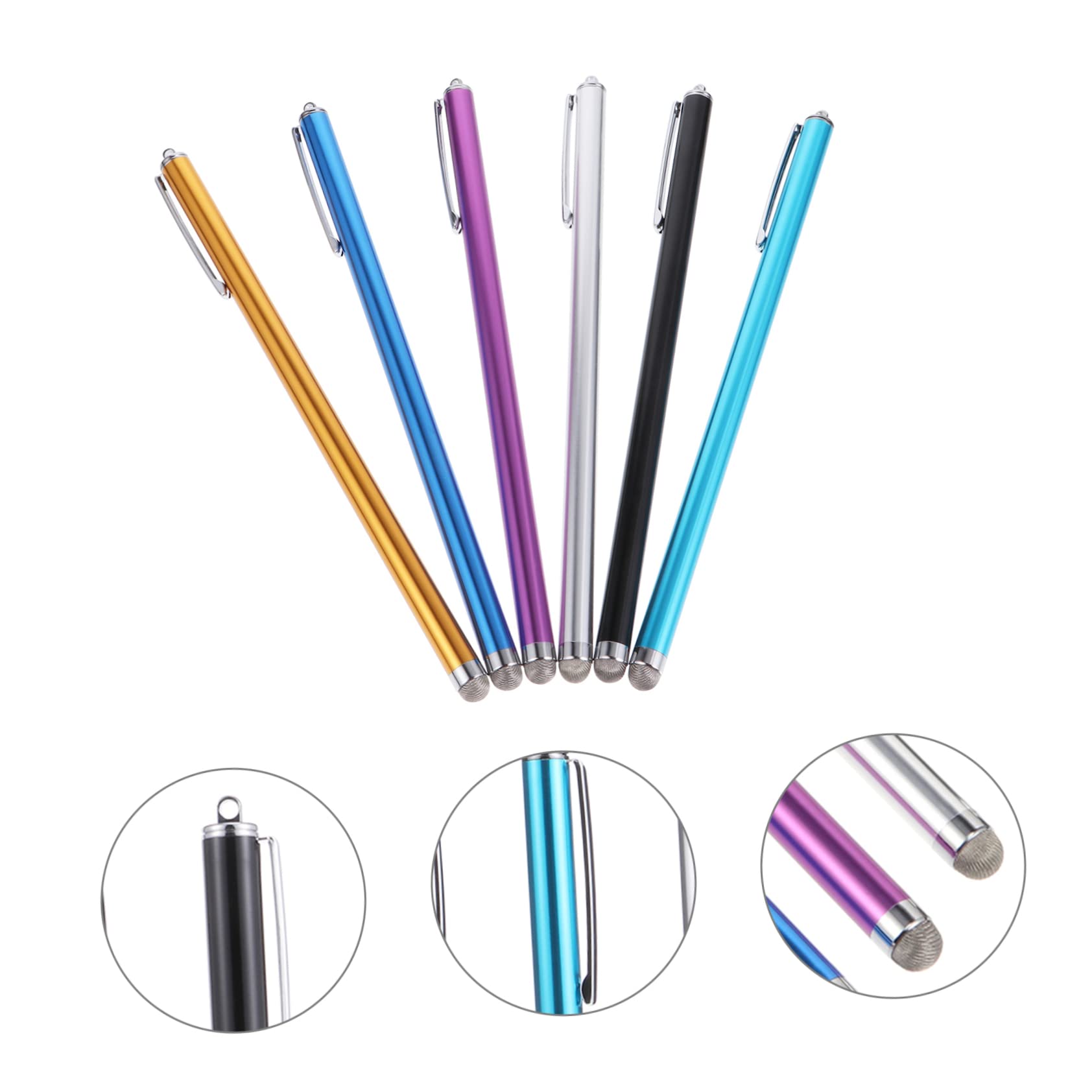 jojofuny 18piezas Lápiz Capacitivo para Pantallas Táctiles Stylus Pen para Teléfonos y Tabletas Reemplazable Diseño