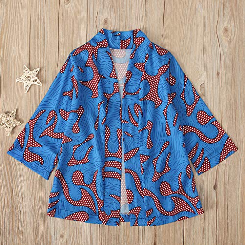 Girls Spring Autumn Jacket Toddler Baby Girls African Print Jacket Long Sleeve Cardigan Clothes Size 1 to 4 Years2
