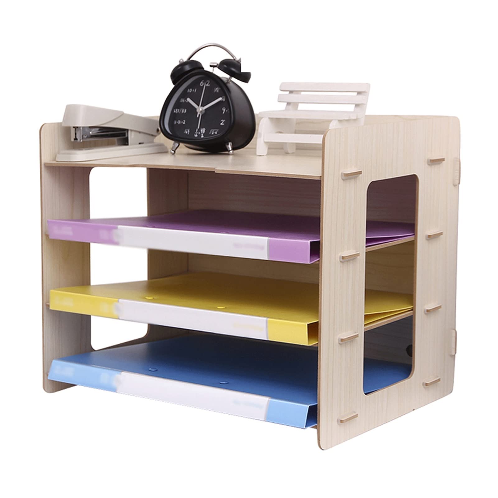 ASerZenith File Magazine Rack, Multi-layer Desk Document Organizer, Mail Letter Sorter,for Office Home School Desk Organizer
