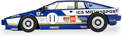 Miniatura 3 de Scalextric Lotus Esprit S1 ICS Motorsports # 11 Silverstone 1981 132 Ranura analógica Coche de carreras C4352