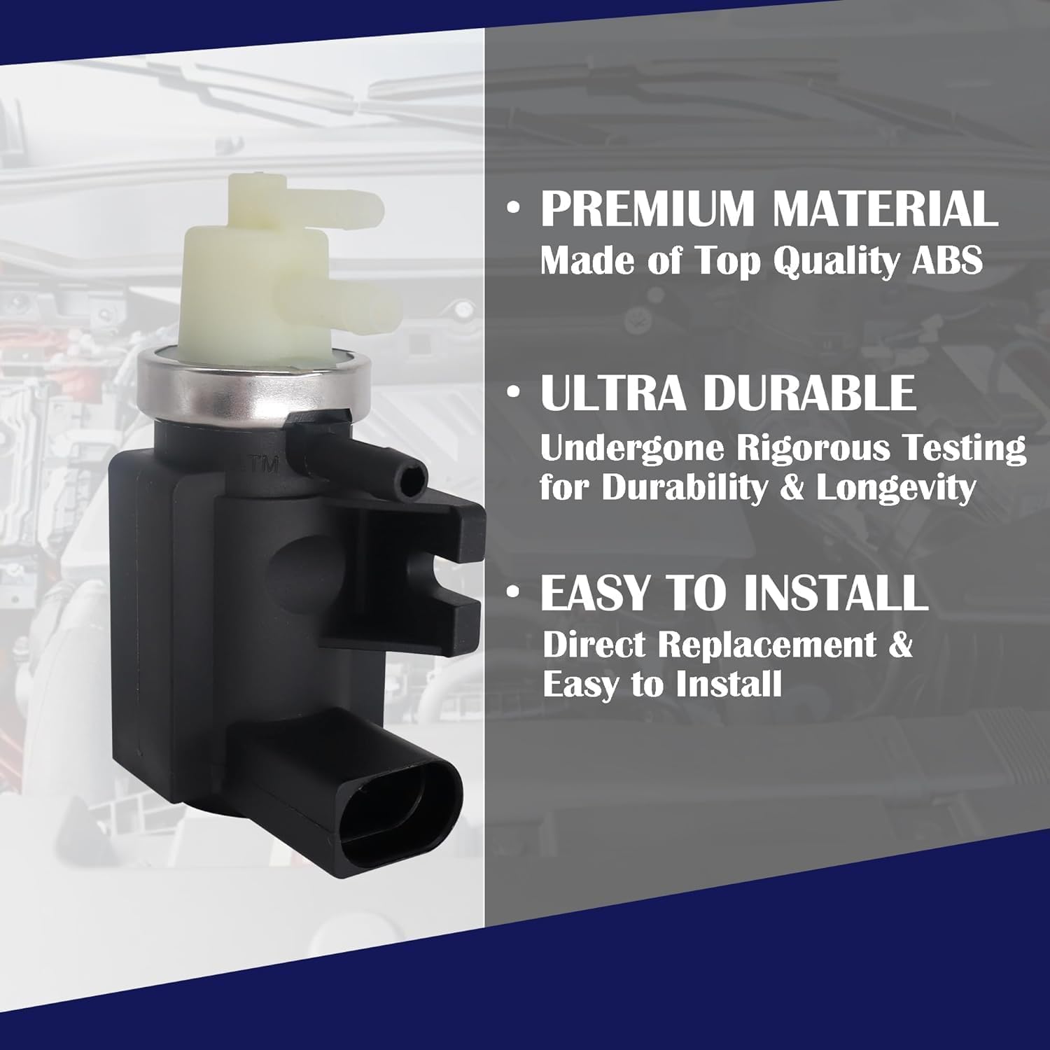 Valvola di pressione del solenoide turbo, turbocompressore per auto compatibile con A3 A4 TT Alhambra I 7V8 7V9 Fabia II 542 Golf VI 5K1 sostituzione per 1K0906627A 1K0906627G