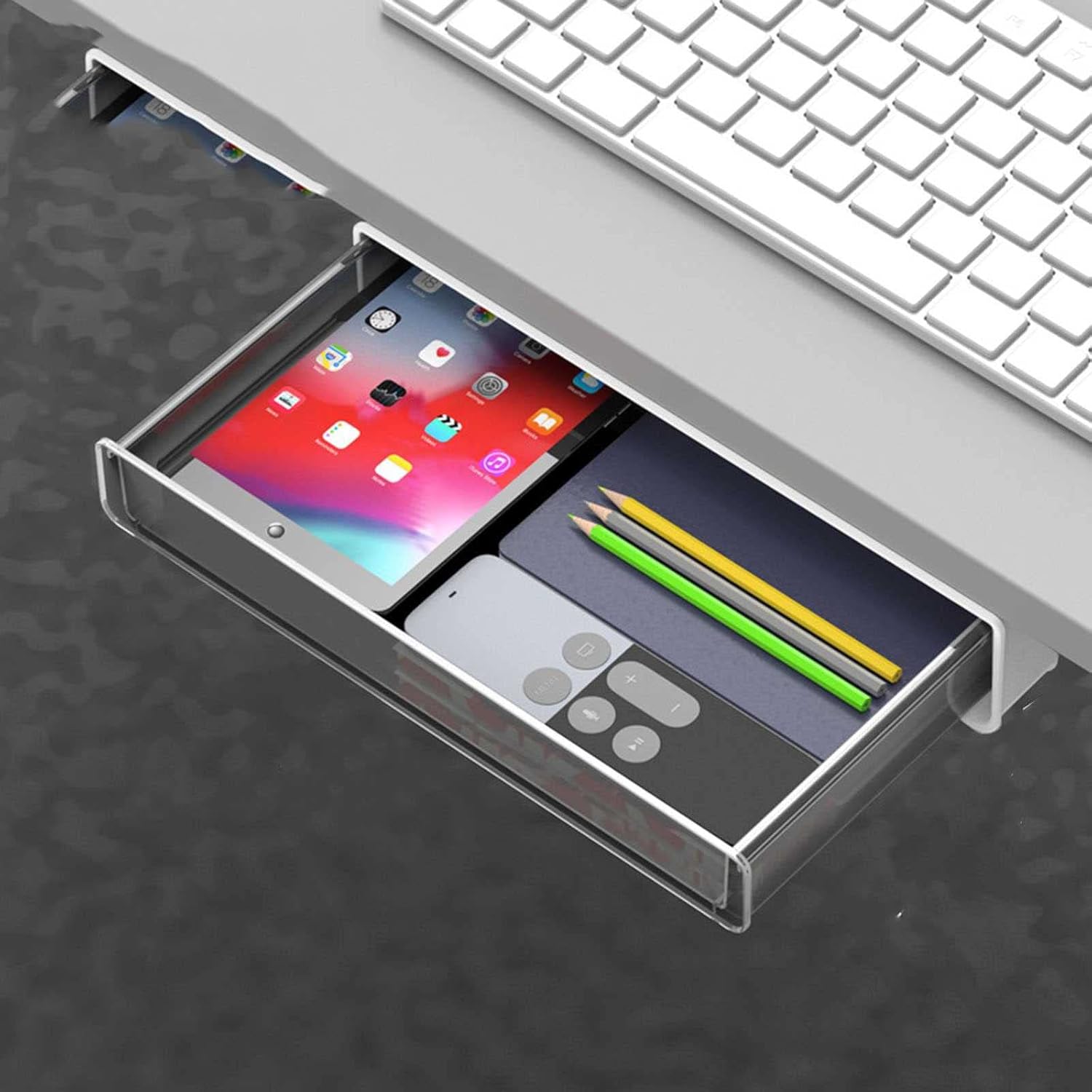 Desk Drawer Attachment, Under Desk Pencil Drawer SelfAdhesive