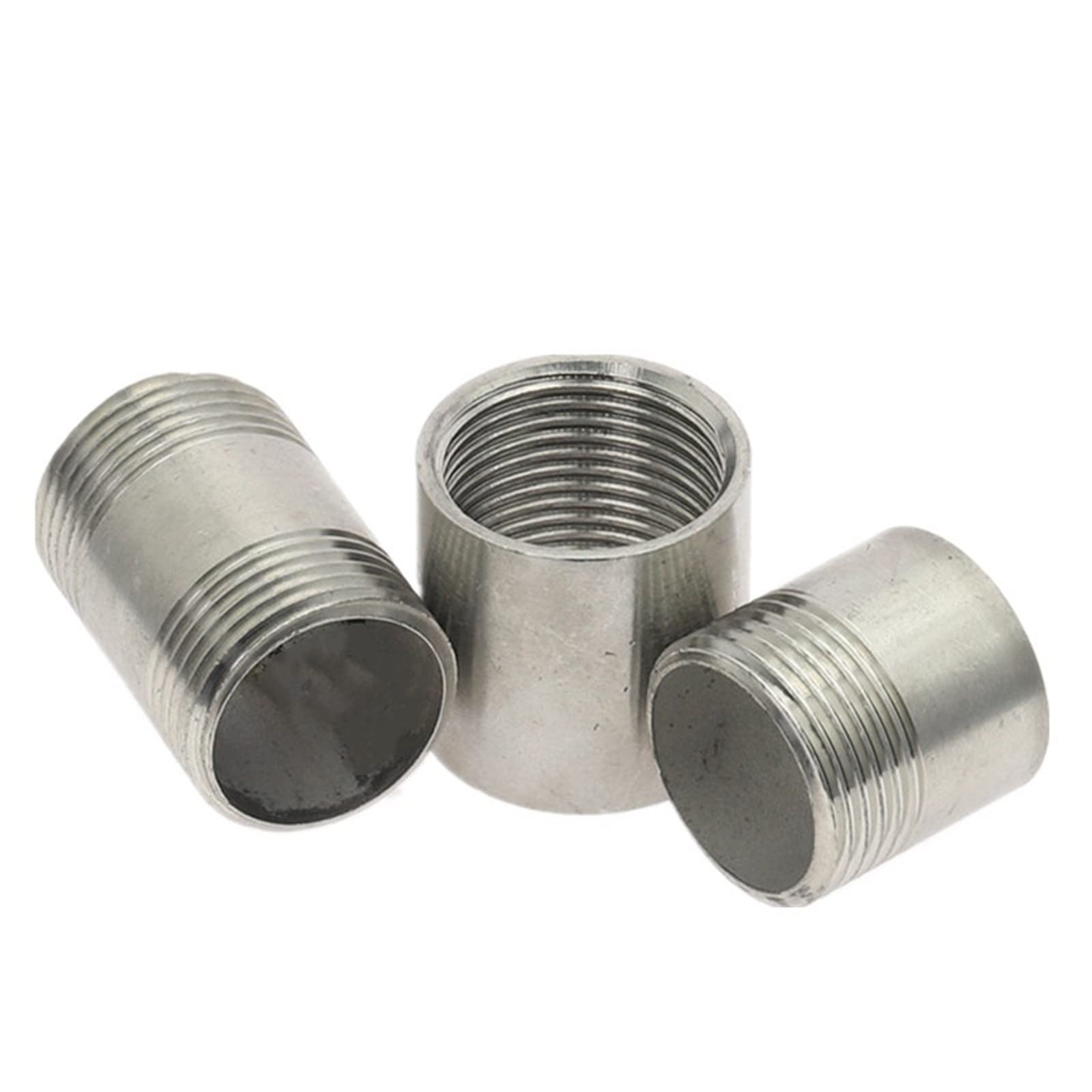 DOLUNTO Adaptador de instalación de tubería roscada Hembra Recta de Montaje de tubería de Agua de Acero Inoxidable 304 (Color : Female Threaded, Thread Specification : DN100)