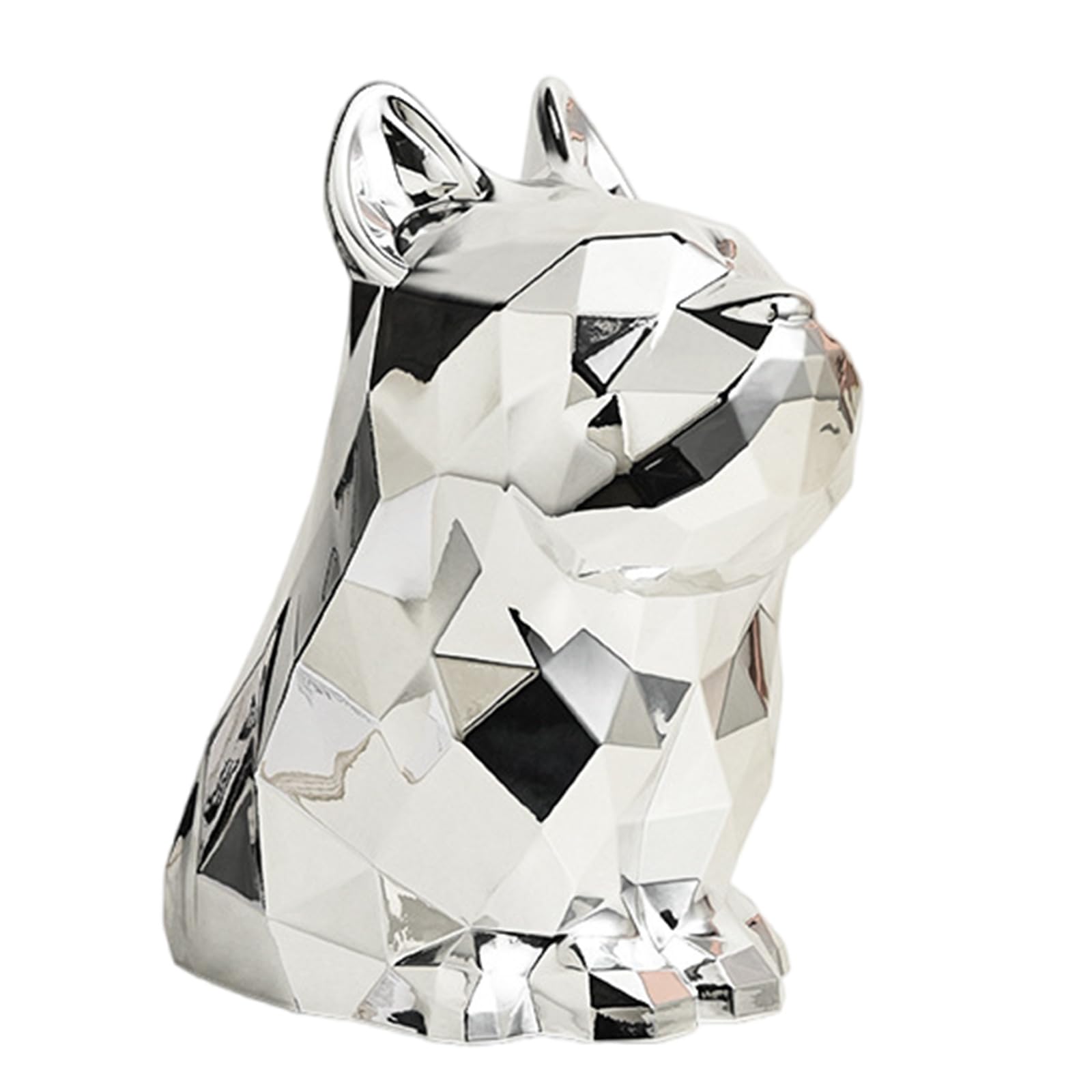 Tsophreniq Tissue Box Case Delicate Canine Decorative Tissue Stand Holder Silver Dog Shape Paper Dispenser Decorative Napkin Holder