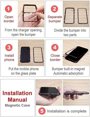 Miniatura 8 de Funda magnética para Samsung Galaxy Note 10 Plus, protección completa de 360, parachoques de metal con parte delantera y trasera, cubierta