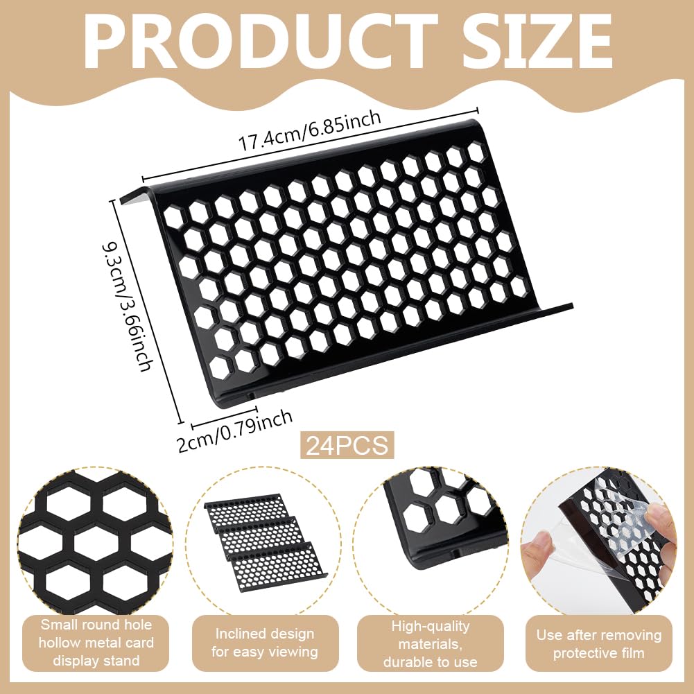 ORIGACH Lot de 24 présentoirs modulaires en acrylique pour cartes à collectionner - Pour jeux de cartes de sport, jeux de société, nid d'abeille