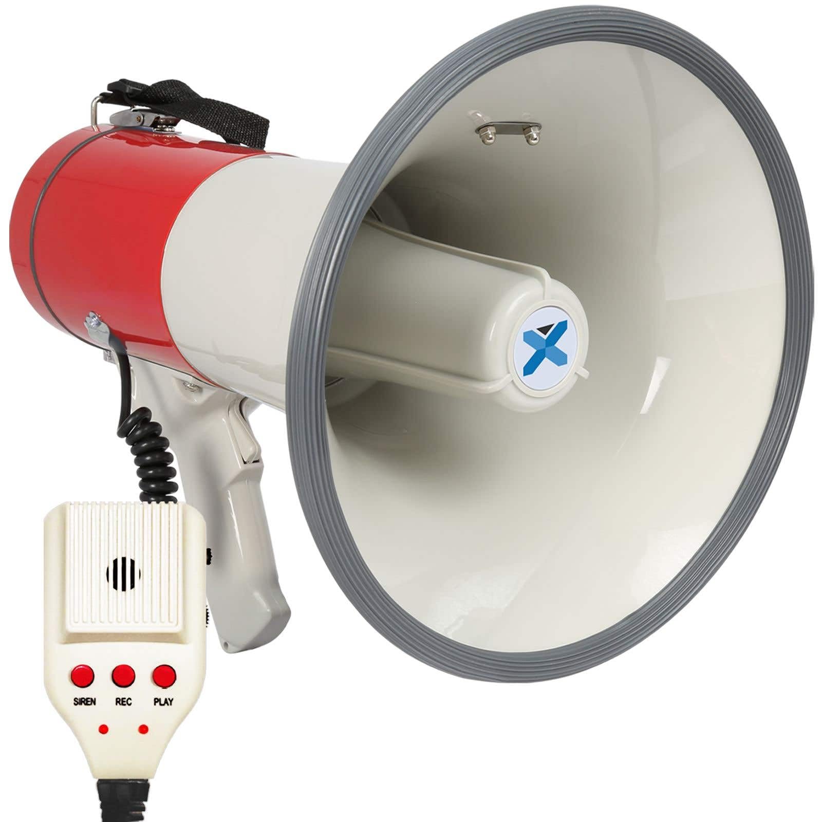 Vonyx MEG050 Megáfono 50W Alcance 1km con Micrófono y Grabación