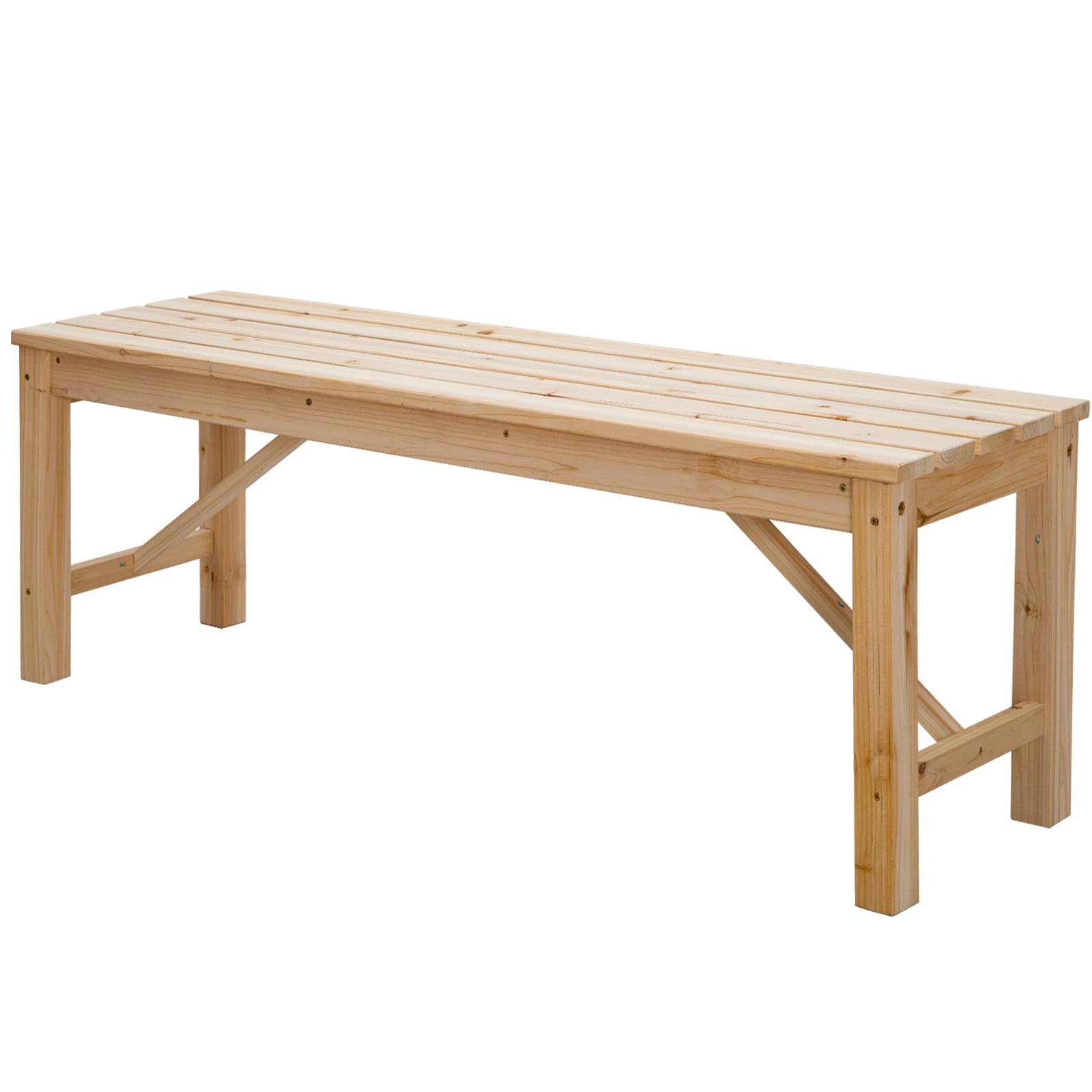 Furniture Foot Indoor Bench Wooden Bench Outdoor Giantex Outdoor