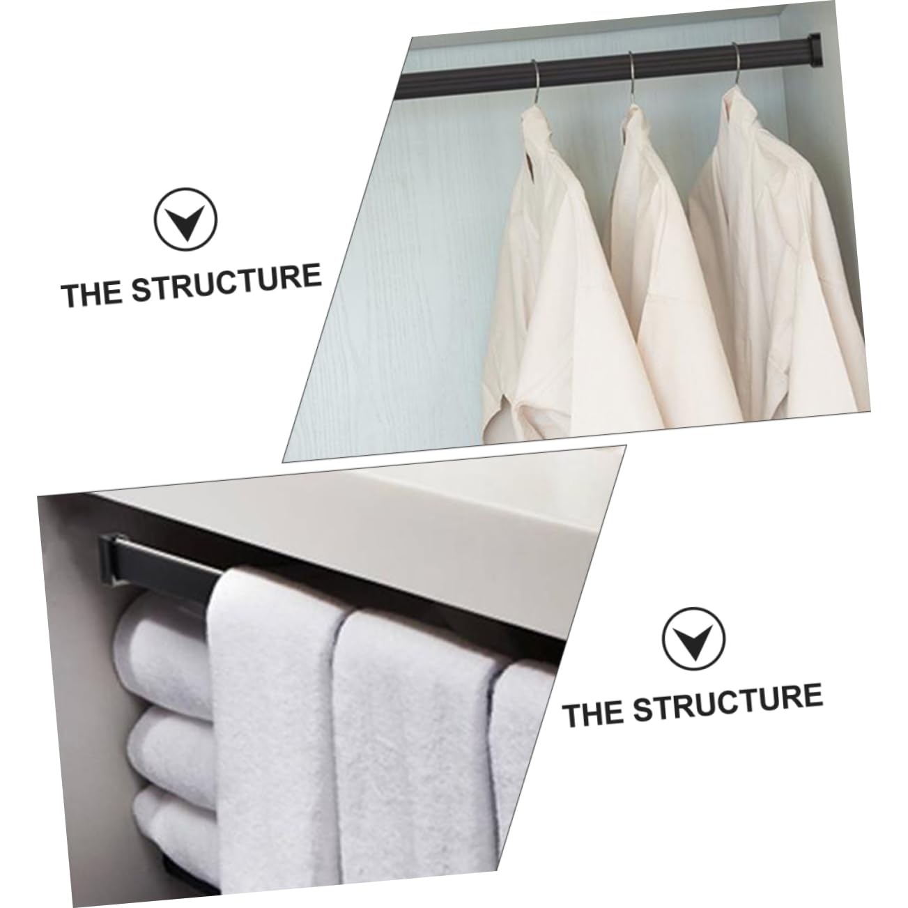 ABOOFAN 2sets 10pcs Closet Pole Bracket Clothes Rod Holder for Easy Installation Wardrobes Laundry Rooms Storage Stable Heavy Duty Support 10pcs*2