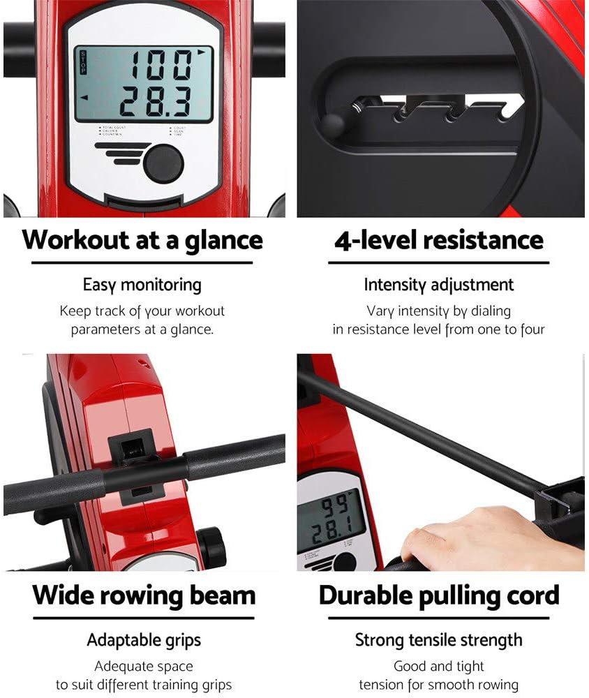 4 Level Rowing Exercise Machine