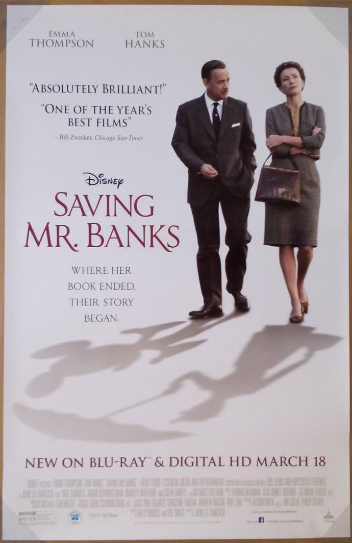 SAVING MR. BANKS MOVIE POSTER 1 Sided ORIGINAL 26x40 TOM HANKS