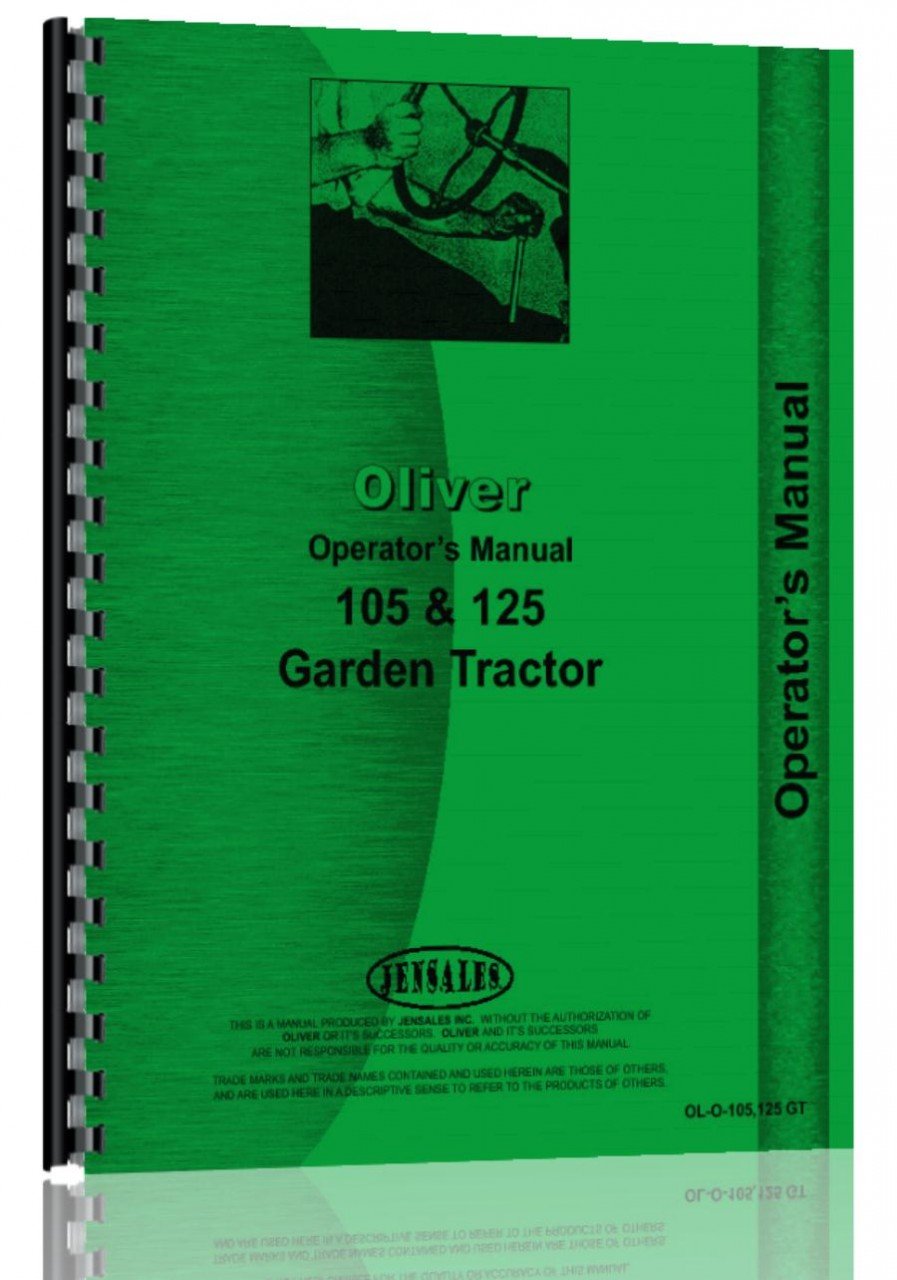 Oliver 125 Lawn & Garden Tractor Operators Manual      Unknown Binding