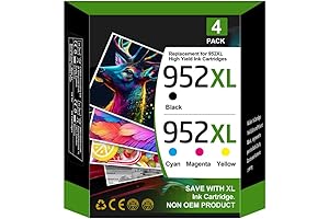 952XL Ink Cartridges Replacement for HP 952XL Ink Cartridge Combo Pack