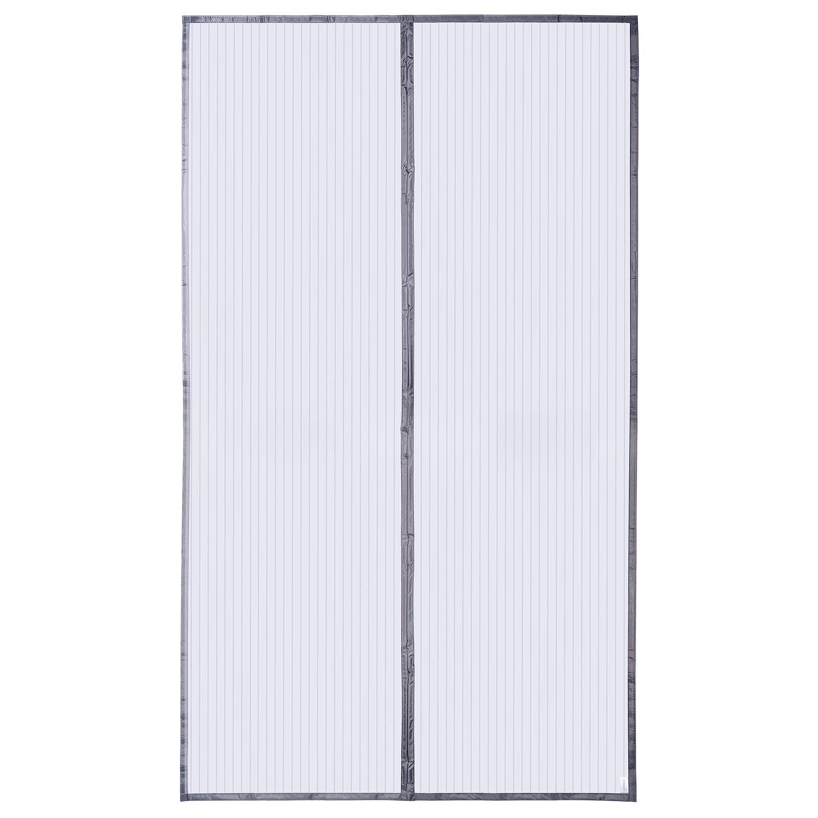 Apalus Zanzariera con Magneti per Porte, 140 x 240CM - Rete Fine, Tenda Totalmente Magnetica, si Chiude da Sola - Non Accorciabile (col. Grigio)