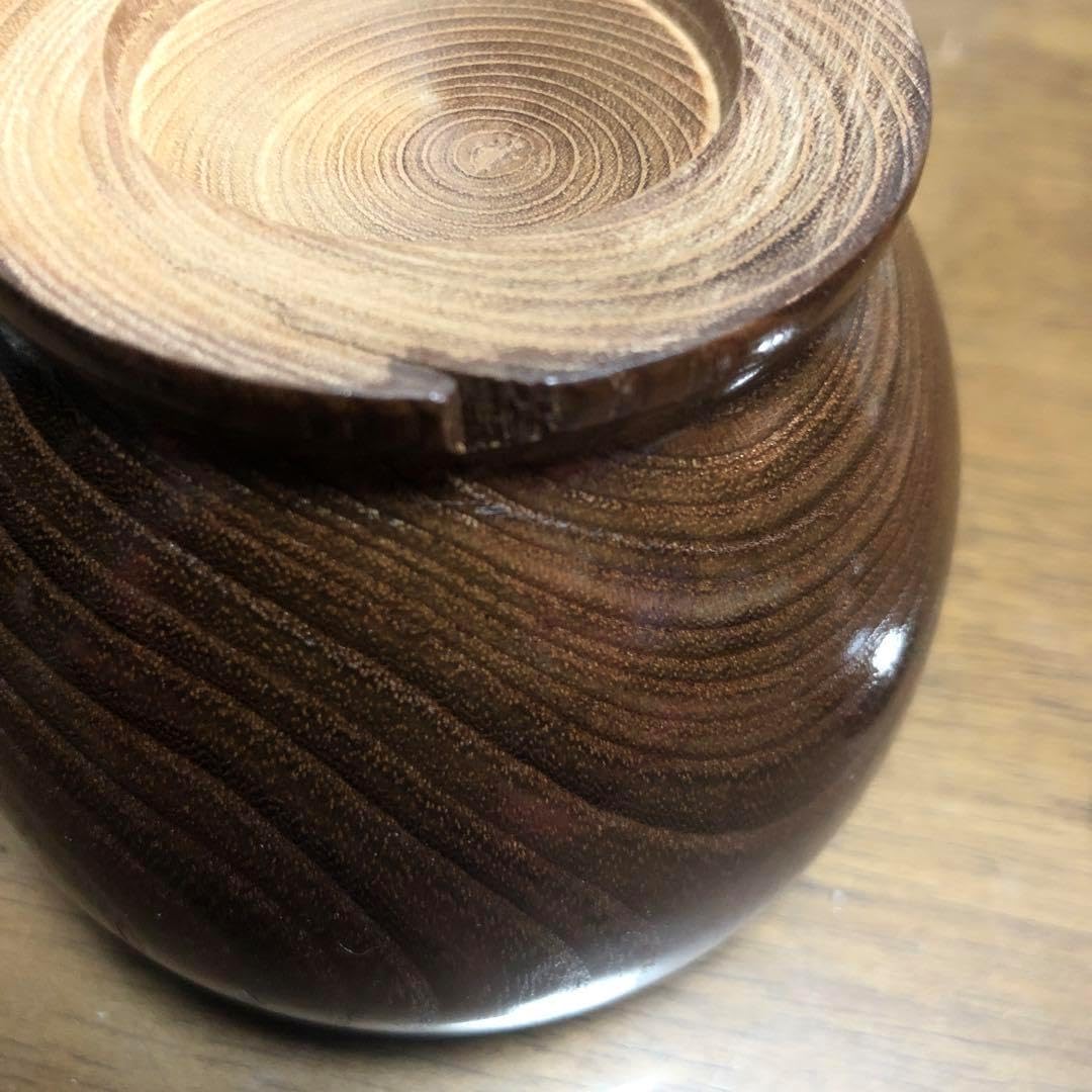 銘木シュガーポット／調味料入れ槐(延寿)美しい木目&yen;3,250&rarr;