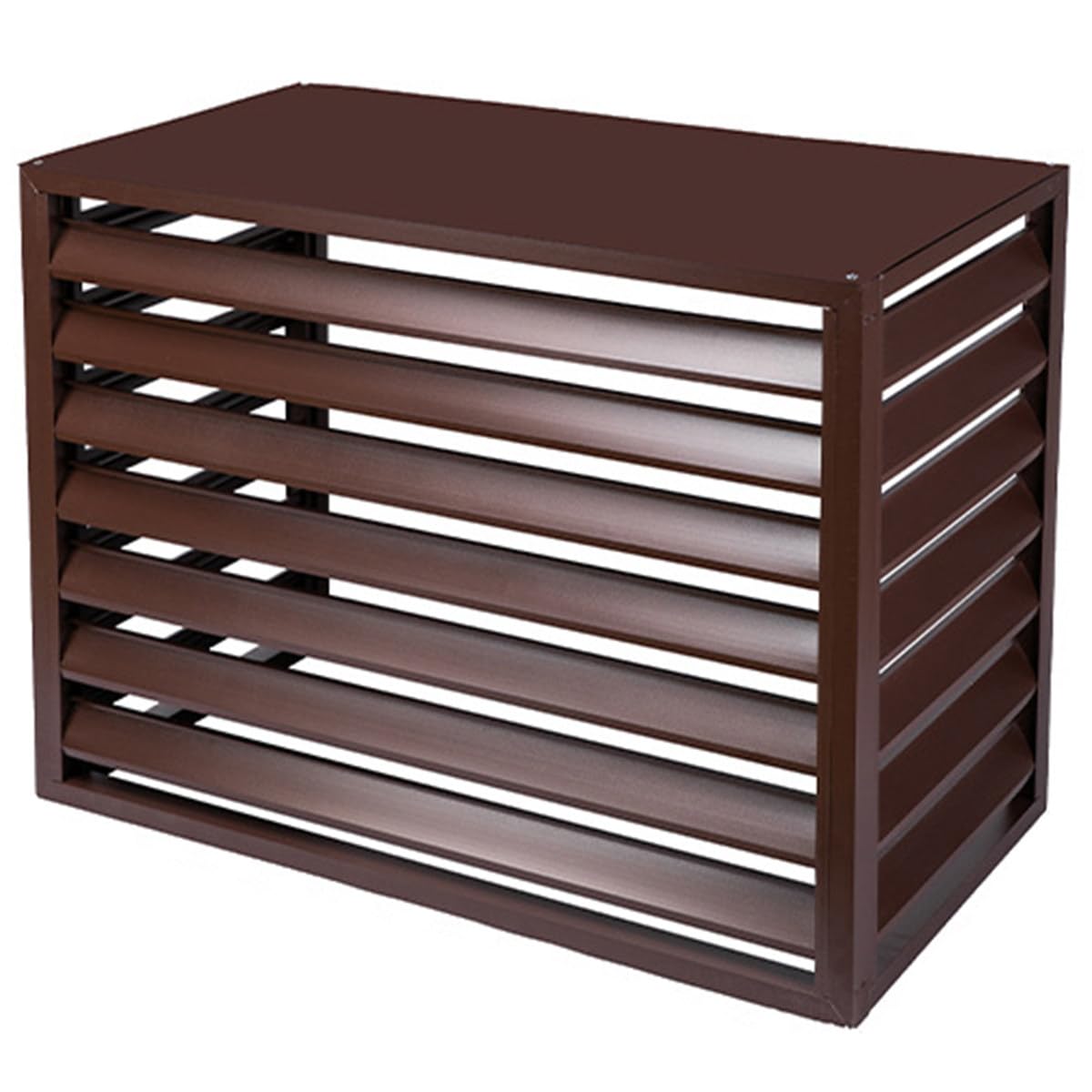 QYMYOZ All Weather Aluminum Outdoor Air Conditioner Cover Durable Protection for Central AC Units Weatherproof UV Resistant Fits Most Standard Sizes