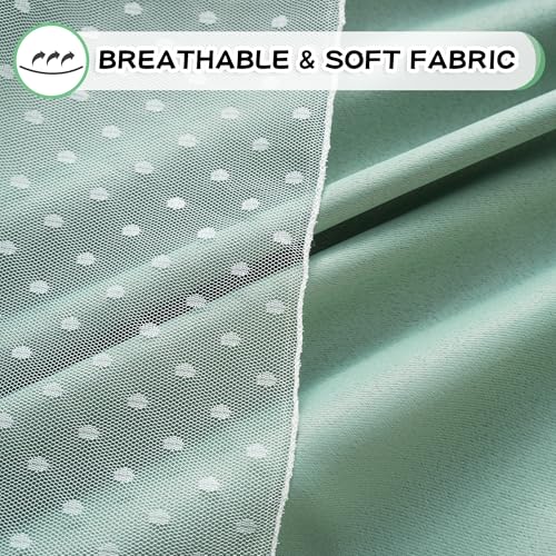 Image of MYSKY HOME Green Blackout Curtains for Kids Bedroom 95 Inches Long,2 Panels