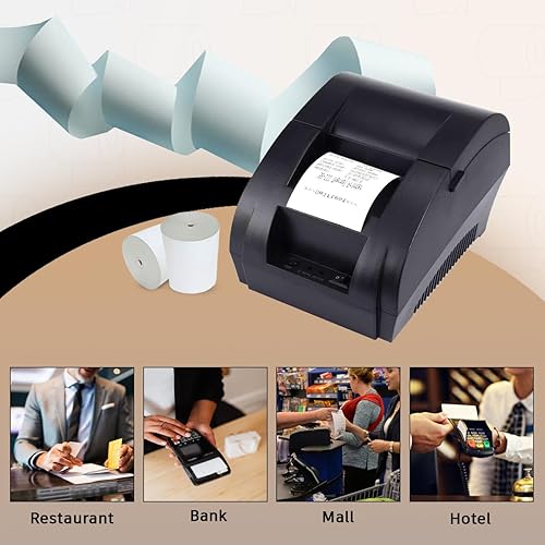 Miniatura 8 de Rollos de papel térmico de recibo de 3 1/8 x 190 pulgadas para la mayoría de sistemas POS e impresoras de recibos, compatible con Clover Station,